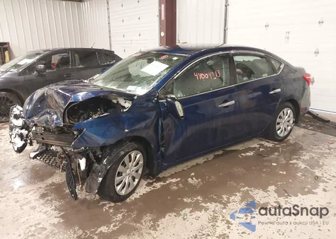 2016 Nissan Sentra S z USA, uszkodzony, nr VIN 3N1AB7AP5GY336555